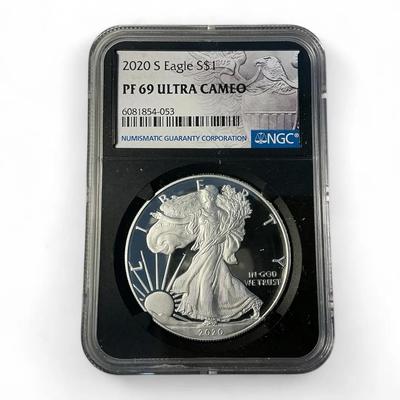 2020-s NGC PF69 Ultra Cameo American Silver Eagle 
