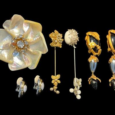 Vintage Costume Jewelry Inc Miriam Haskell, Kate Hines 