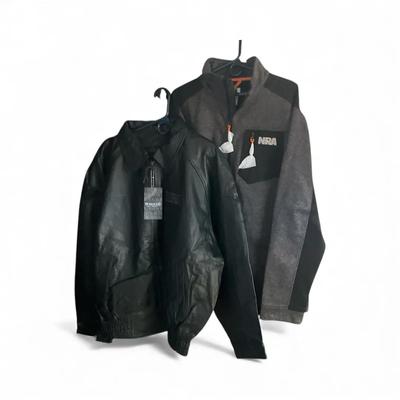 Two NRA Jackets, One Genuine Leather 3XL