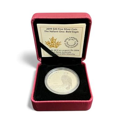 Royal Canadian Mint $20 Fine Silver Bald Eagle 