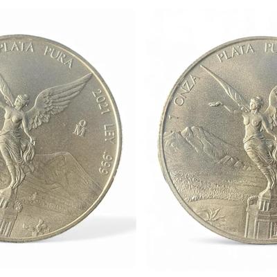 Mexican 1 oz Silver Libertad’s (2020, 2021)