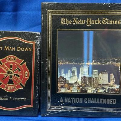 Easton Press Richard Picciotto Last Man Down Signed Edition & NY Times Nation Challenged