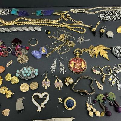 Vintage Costume Jewelry Lot #2 With Art Deco Pieces 
