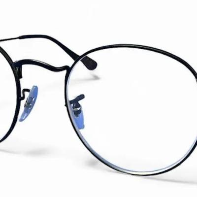 Ray-Ban RB3447V Black Round Metal Glasses Frames w/ Case