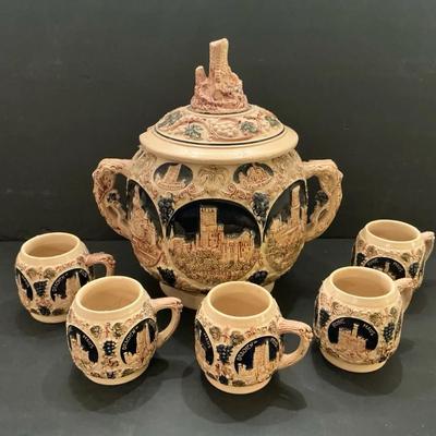 Gerz Germany Rumtopf Castle Stoneware 