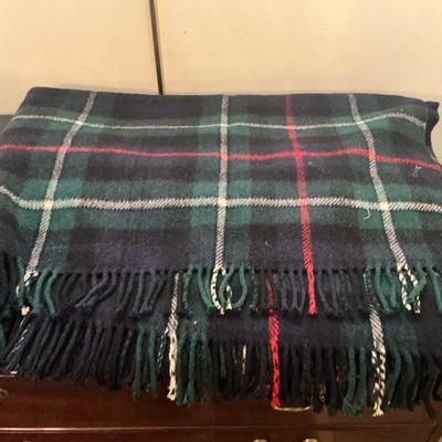 Jaeger British Wool Tartan Blanket 5.5”x4.5” 