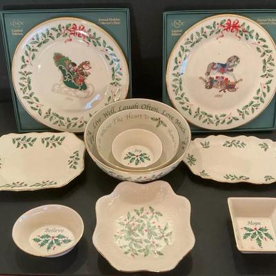 Lenox Christmas Dishes & Collectible Plates (DEN20)