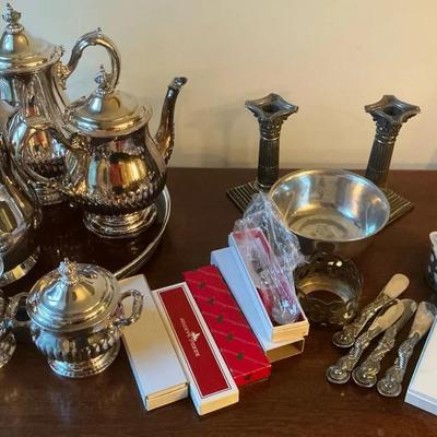 Fancy Assorted Silverplate incl. Revere