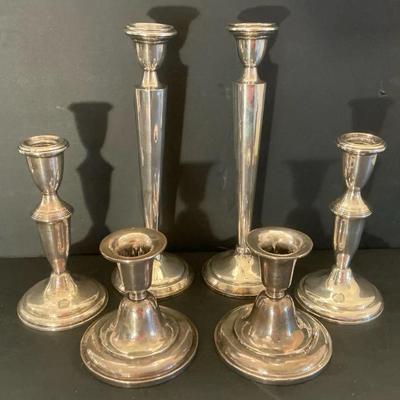 Weighted Sterling Silver Candlesticks
