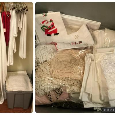 Vintage & Modern Table Linens - Partial Mystery Lot