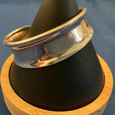 Sterling Silver Graduated Cuff Bracelet 