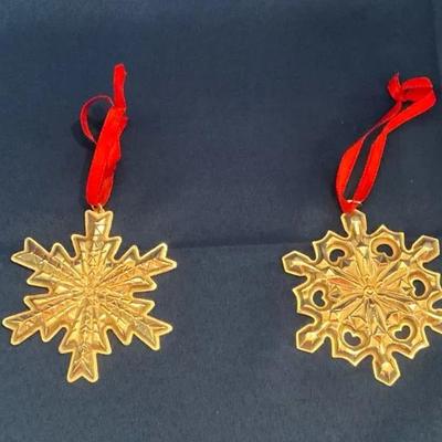 Gorham Sterling Silver Snoflake Ornaments (LR19)