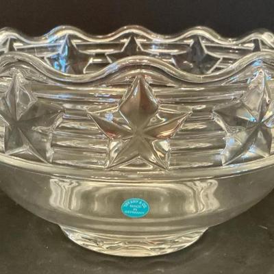 Tiffany & Co. Stars & Stripes Crystal Bowl w/ Box
