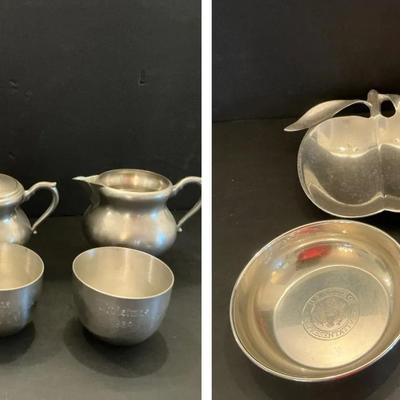 Pewter Items incl. Stieff Jefferson Cups, Royal Holland, Salisbury Pewter
