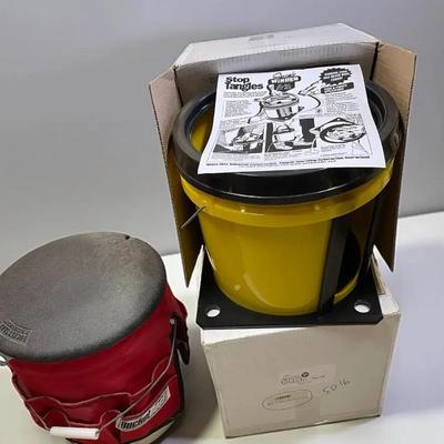 Bucket Boss Tool Bucket & 2 Quick Winder Cord Reels