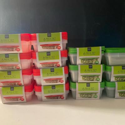 New In Box Plas Glas Brand Food Containers, 50 Total Containers