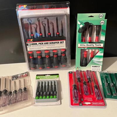 New Hand Tools Including Screwdrivers 