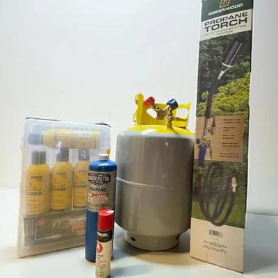 Propane & Butane, Small Soldering Tool, & Torch For Weed Control Or Ice Clearing 