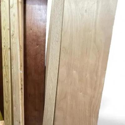 Lumber- 2x4s, Finish Grade Paneling, & a Burled Grain (Oak?) Board 