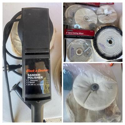 Black & Decker Car Buffer or Polisher With Buffing Wheels