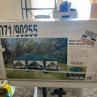 New In Box Extra Large Canopy With Screen Shade 