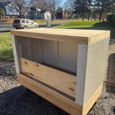 Handmade Tool Storage Container On Wheels