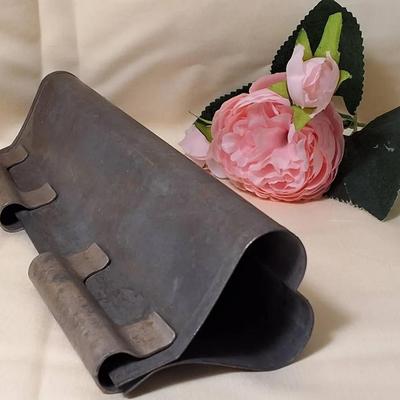 Antique Heart-shaped Cookie Mold - Galvanized Tin