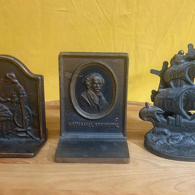 Antique cast iron bookends