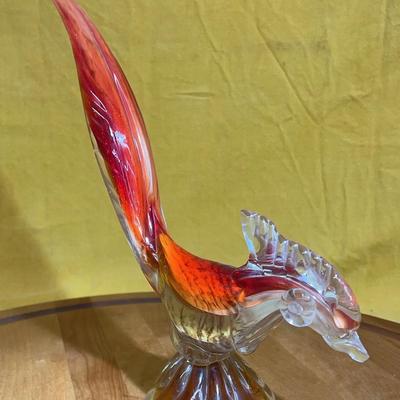 Murano Venetian art glass bird