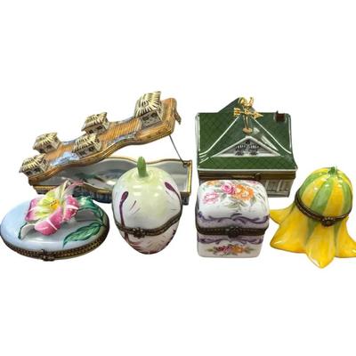 Sinclair Limoges France Trinket Box Set Of Six