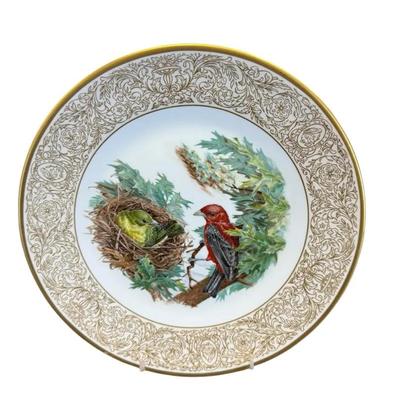 Boehm “Scarlet Tanager with Pin Oak” Collector Plate – 1985 Limited Edition