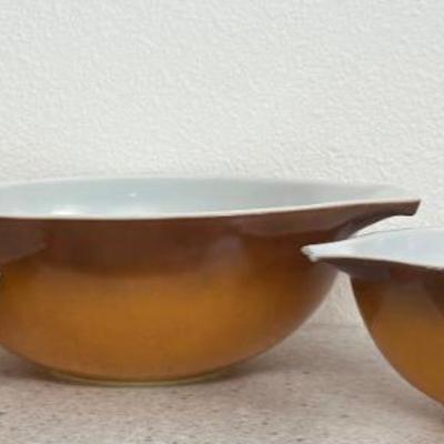 (3) Pyrex Old Orchard Cinderella Mixing Bowls