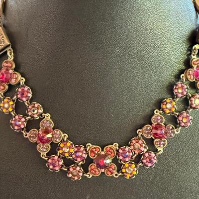 Ayala Bar Rhinestone 15 Inch Necklace Bracelet Conversion Jewelry