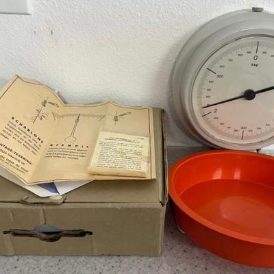 Vintage German Food Scale In Original Box And Paperwork