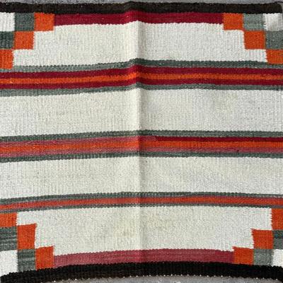 Navajo Wool Hand Woven Saddle Blanket