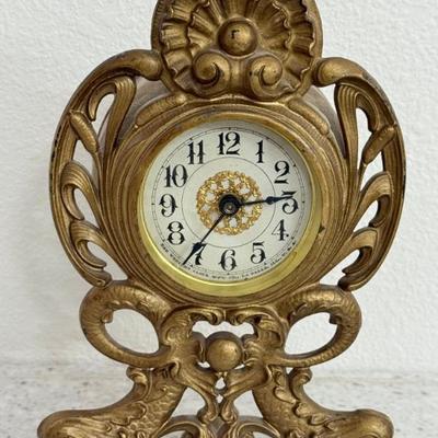 Antique Western Clock MFG Co. Art Nouveau No. 1512 Mantle Clock