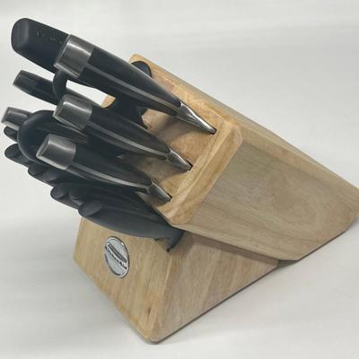 KitchenAid Complete Wood Knife Block Set