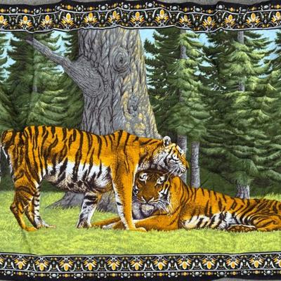 RT Co. Tiger Tapestry Wall Hanging Made In Turkey (as Is)