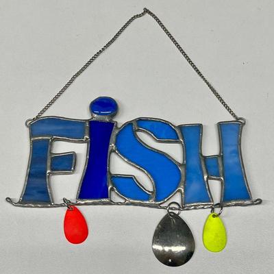 Small Stained Glass Fish Wall Hanging