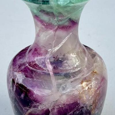 6.25" Natural Flourite Vase