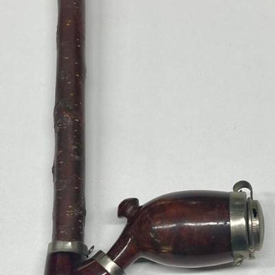 Vintage Bruyere Garantie Wood And Metal Pipe