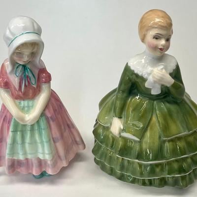 Royal Doulton England Bone China Belle And Tootles Figurines