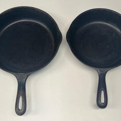 8" And 9" Cast Iron Skillets Made In USA