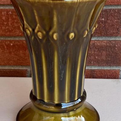 Vintage Drip Glaze USA Pottery 8.75" Vase