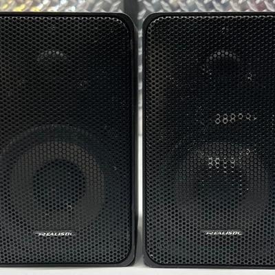 Pair Of Realistic Minimus-7 7" Speakers (as Is)