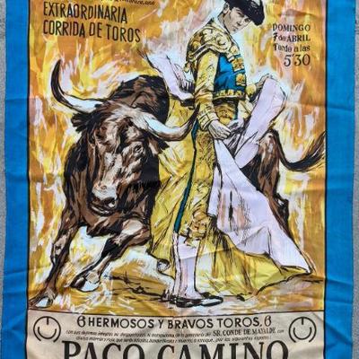 Vintage Satin Plaza De Toros Tapestry