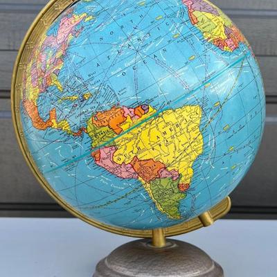 Scholastic 10.5" World Globe With Metal Stand (As Is)