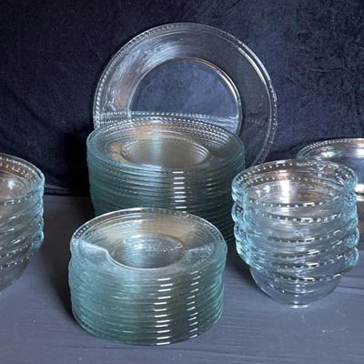 Glass Polkadot Serving Plates