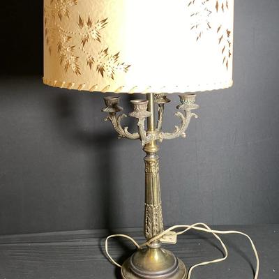 Vintage Lampshade and Lamp 