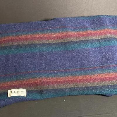 King Size L.L Bean Wool Blanket 